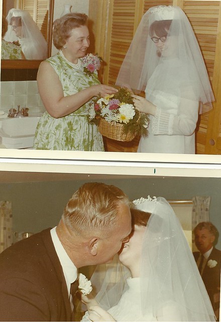 My wedding 1969 my aunt Donna uncle Bob uncle Howard in the background