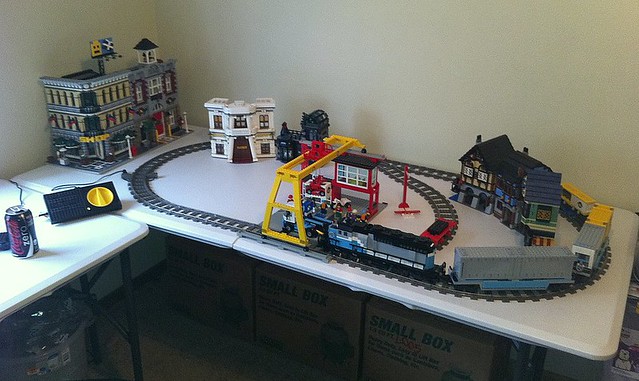My very small LEGO train layout Flickr - Photo Sharing!