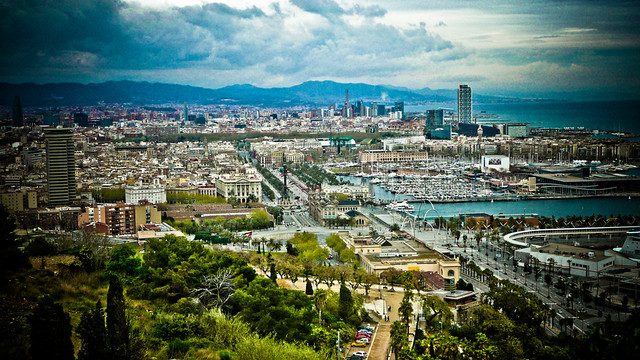 0189 - Spain, Barcelona, City View