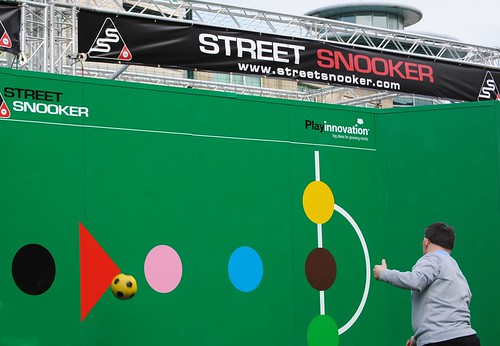 Street snooker outside the Crucible