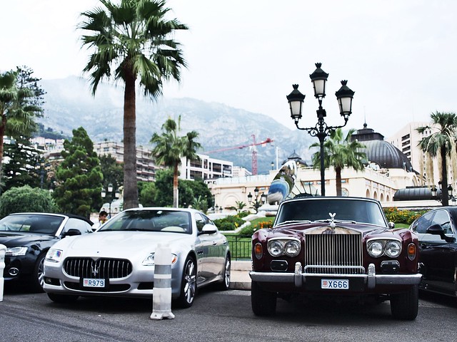 Maserati Quattroporte Rolls Royce Silver Shadow II in Monaco