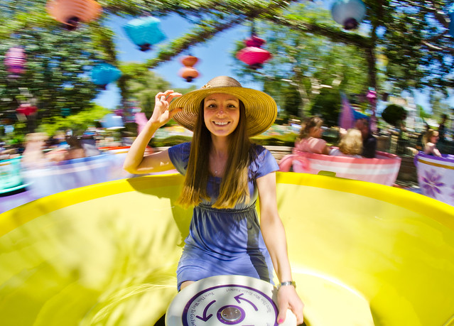'Round And 'Round On Disneyland's Mad Tea Party