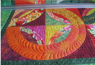 Closeup of Phyllis quilt