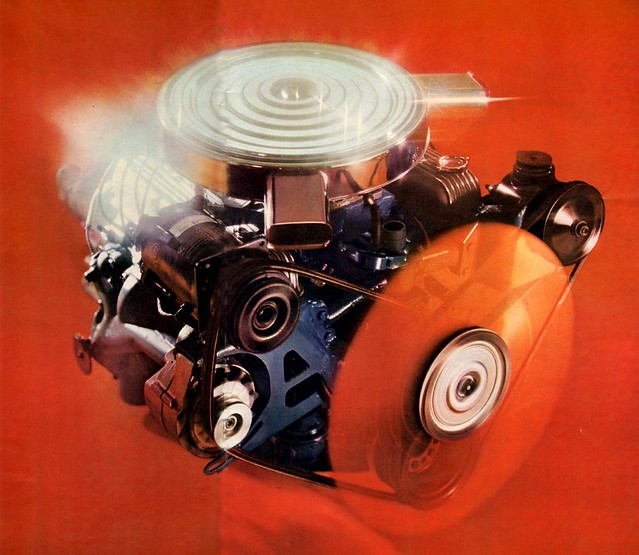 1965 Buick Super Wildcat engine It's a 425 cubic inch Dual Quad V8 motor 