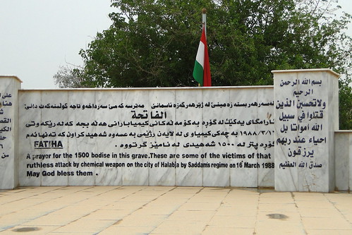 Monument at Mass Grave for 1500 Victims of 1988 Chemical Attack - Cemetery - Halabja - Kurdistan - Iraq - 01