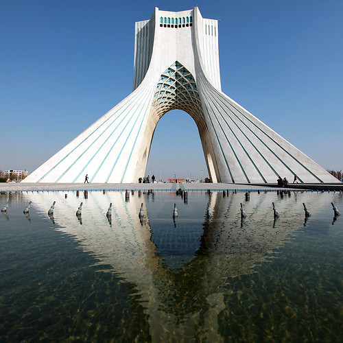 azadi tower in tehran, iran