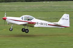 G-SKYC - 1984 build Slingsby T-67M Firefly, departing Barton