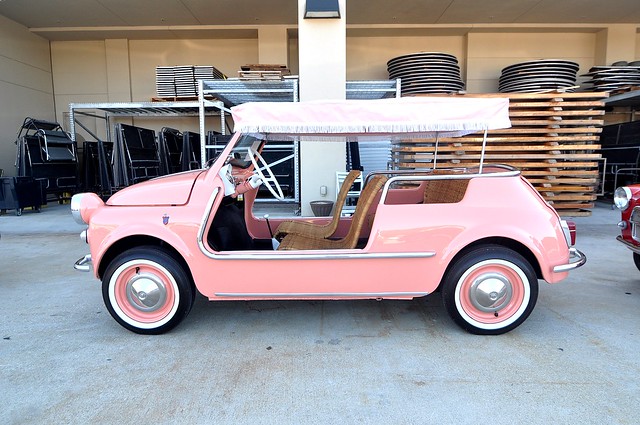 1960 Fiat 500 Jolly at Amelia Island 2011 Pretty in pink