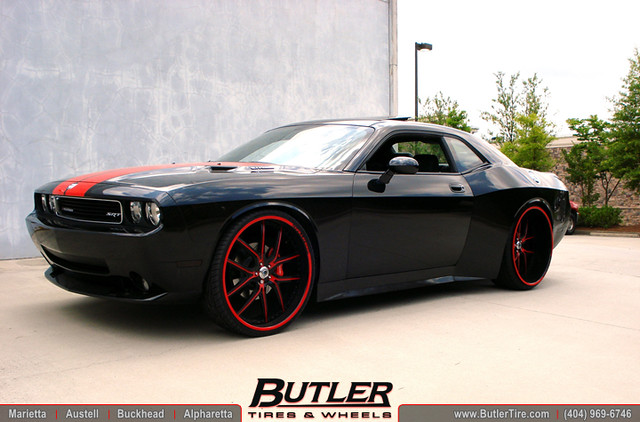 Dodge Challenger Widebody 26in Asanti AF150 Lowered Exhaust 5