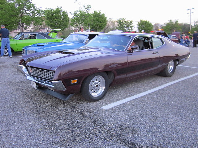 1970 Ford Torino GT Lost in the 50s Cruise Night at Marley Station Mall 