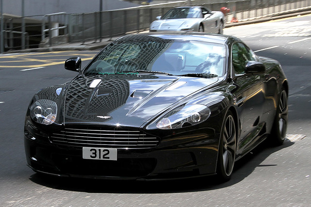Aston Martin DBS Carbon Black 312 Central Hong Kong