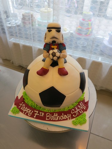 Stormtrooper Football Cake by CAKE Amsterdam - Cakes by ZOBOT