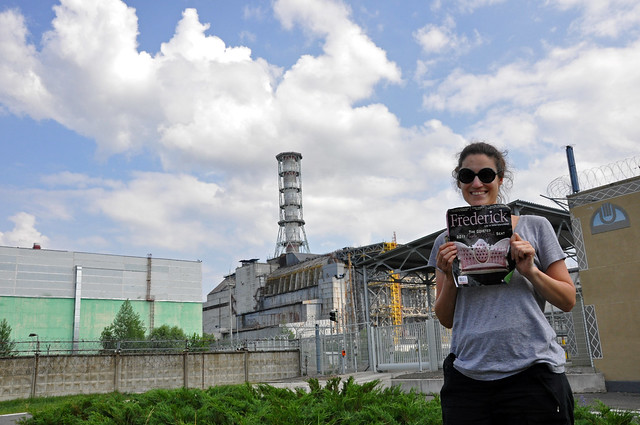 me at the damaged Chernobyl reactor
