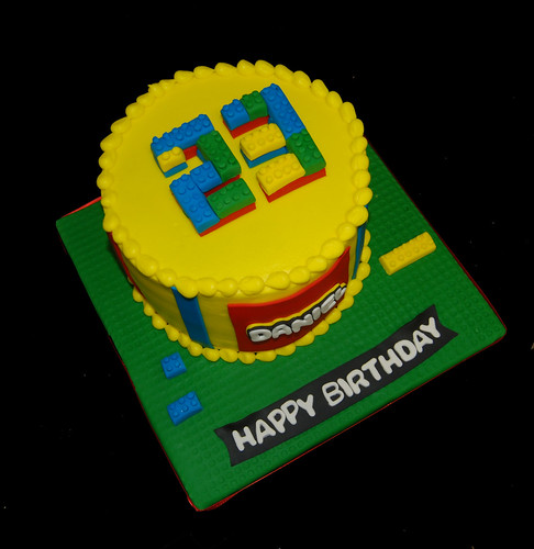23rd birthday cake lego themed