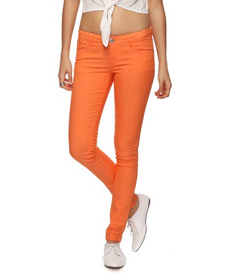 Orange Fitted Skinny Jean