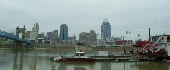 cincy city and boat