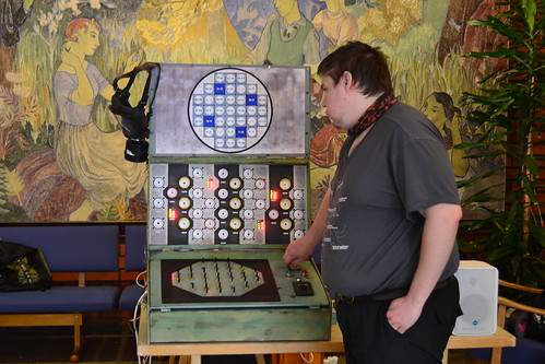 One of the control panels from Helsinki Hacklabs' Chernobyl Simulator (Image CC-BY Hannu Makarainen)