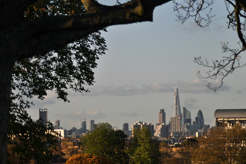 London skyline from Brockwell Park