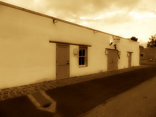 The old De La O Saloon in Dona Ana Village, New Mexico, now the De La O Visitors Center.