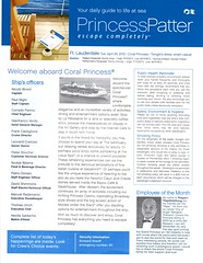 Coral Princess Patters: Panama Canal