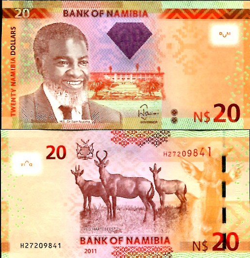 20 Dolárov Namíbia 2012