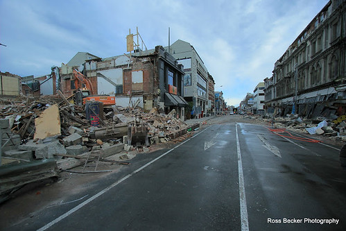 damage in the central business district (by: Ross Becker, creative commons)