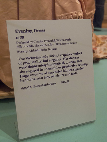 DAR Museum 1888 Evening Dress Tag