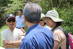 2013年9月4日水規所邀請學者一起現勘水梯田，實地了解水梯田的水資源功能。