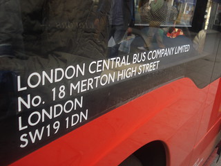 The temporary legals of Evobus Go-Ahead London Central MBK1