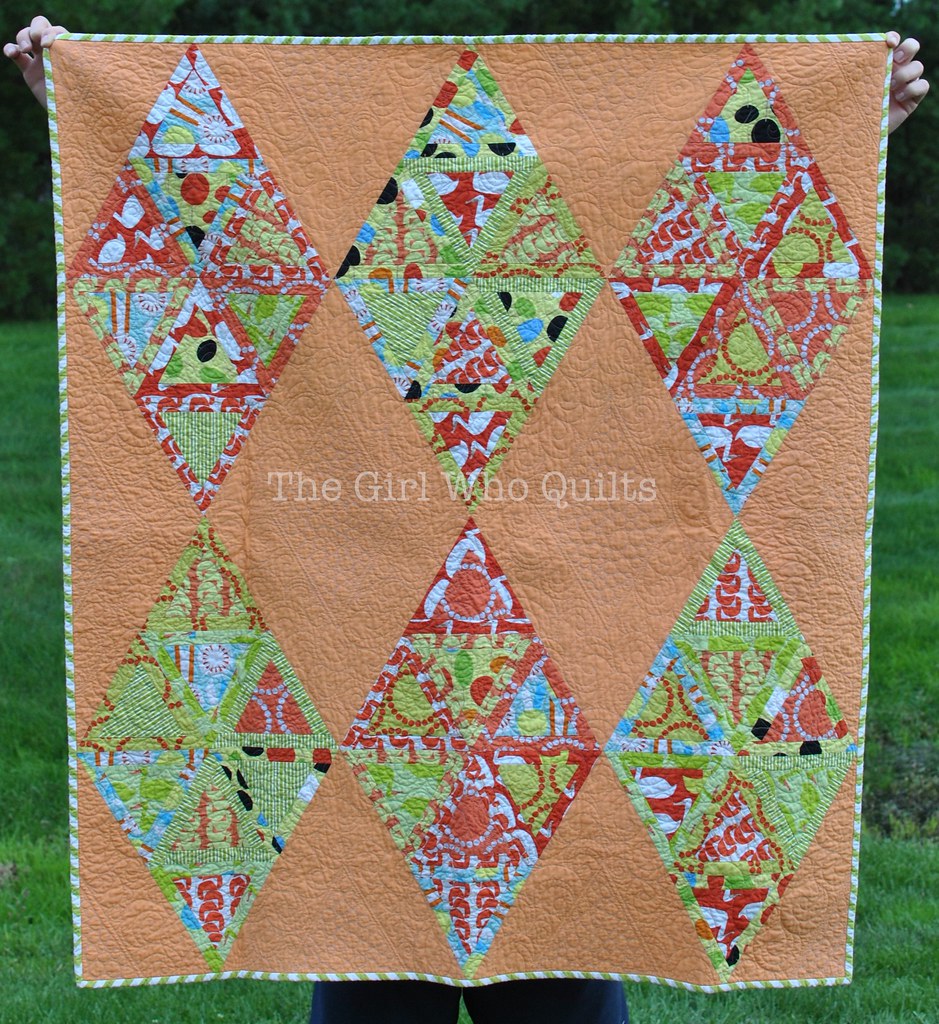 Diamonds for Ducklings Baby Quilt