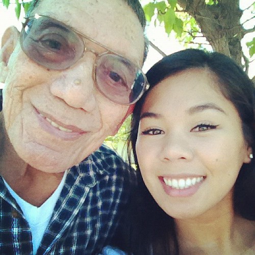 Me and my Grandpa! Going to the healing mass