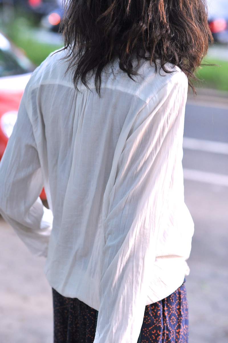 slouchy white shirt