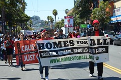 Causa Justa housing march in the mission