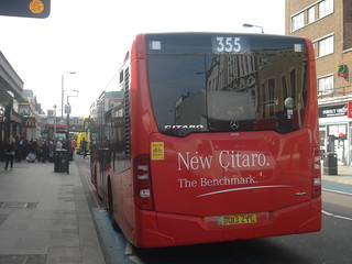 Evobus Go-Ahead London Central MBK1 on Route 355, Balham