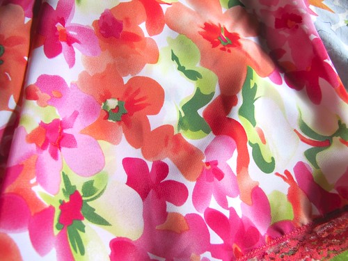 pink floral pettipants fabric