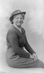 Aunty Lillian land army girl at Wern Manor Porthmadog world war 2