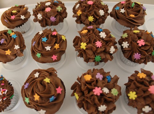 Mini chocolate cupcakes