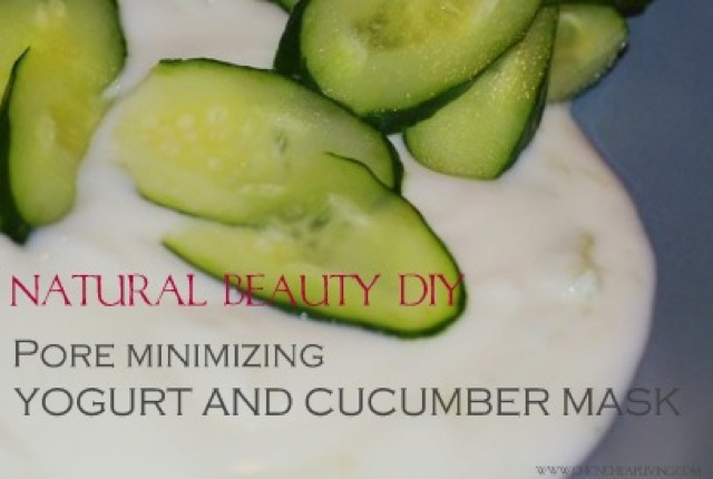 Cucumber yogurt mask by Chic n Cheap Living