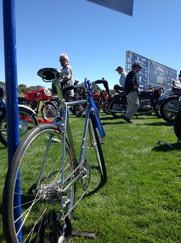 In good company at the Concorso ...blue ribbon baby! by matthews cycles