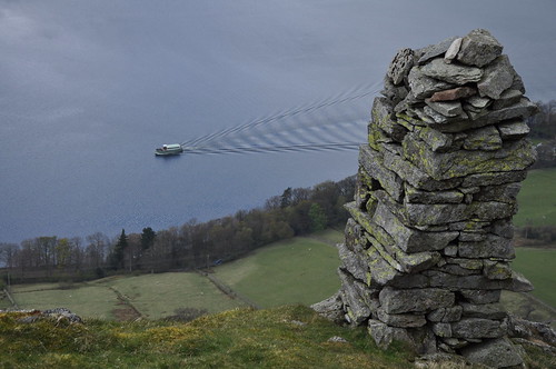 Bonscale Tower and an Ullswater Steamer