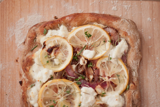 Easy Lemon Ricotta pizza recipe