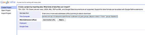 openrefine import data csv