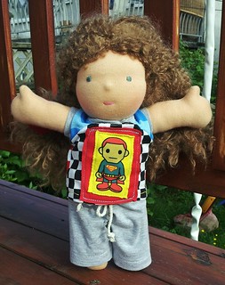2 Piece Super Hero Themed Outfit for 10-12" Dolls