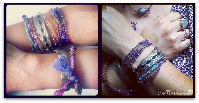 my purple bracelets
