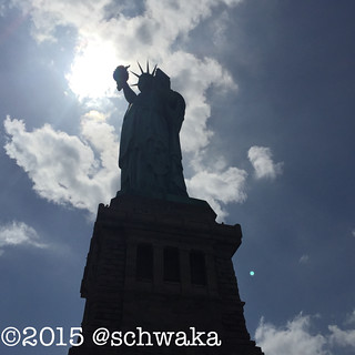 Lady Liberty enlightening the world