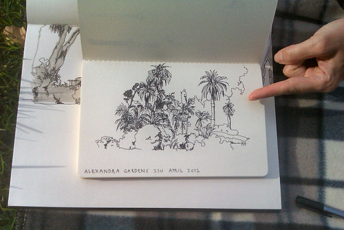 Sketchcrawl April 2012 - Alexandra Gardens