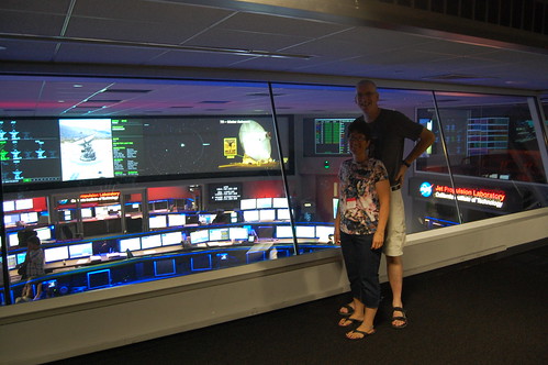 Justin and his doughter in Mission control at NASA