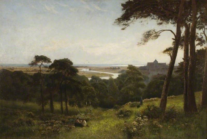Arundel, Early Morning by Alfred East