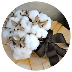 Cotton Boll Bridal Bouquet