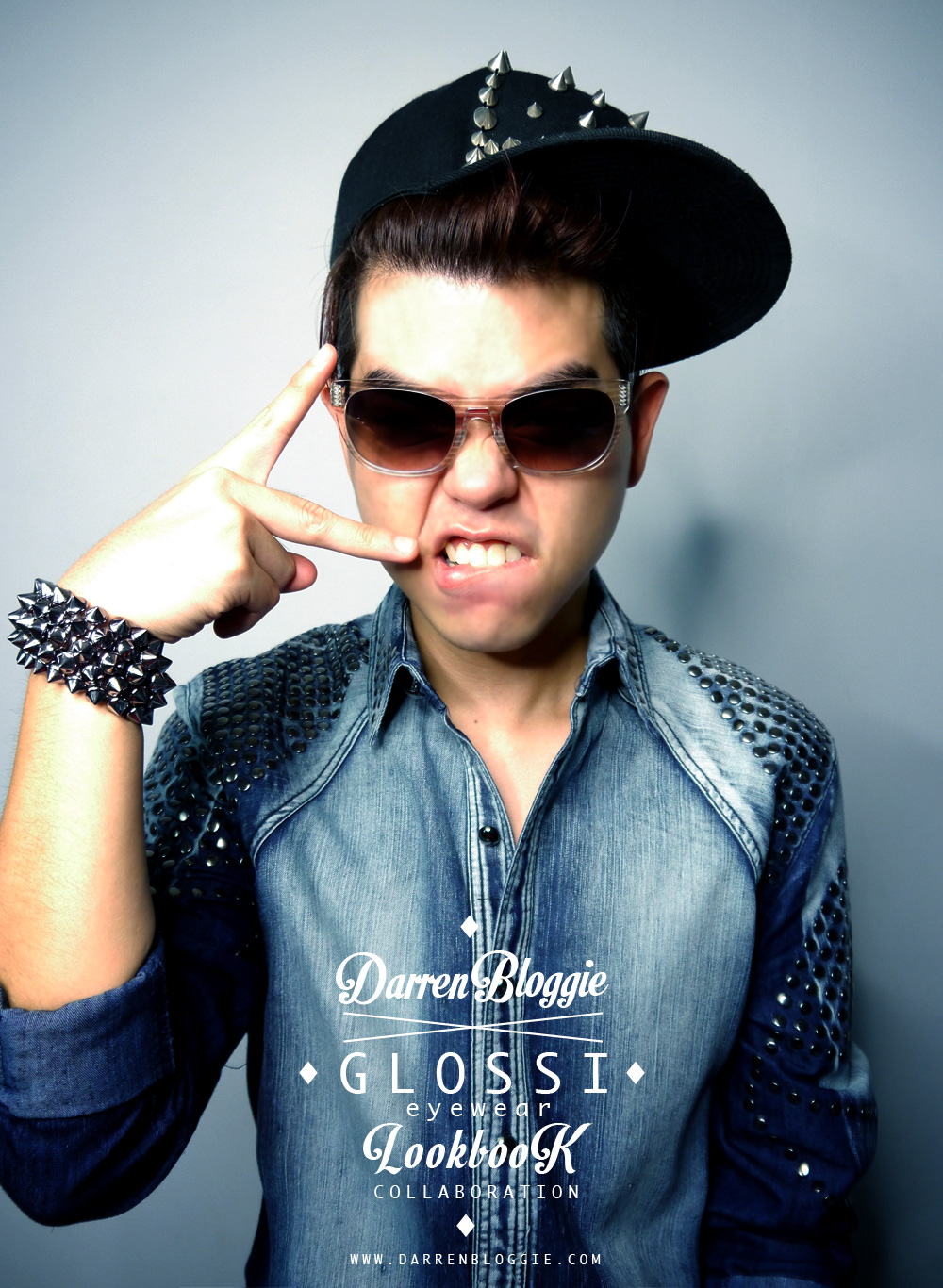 4 different look with glossi eyewear
